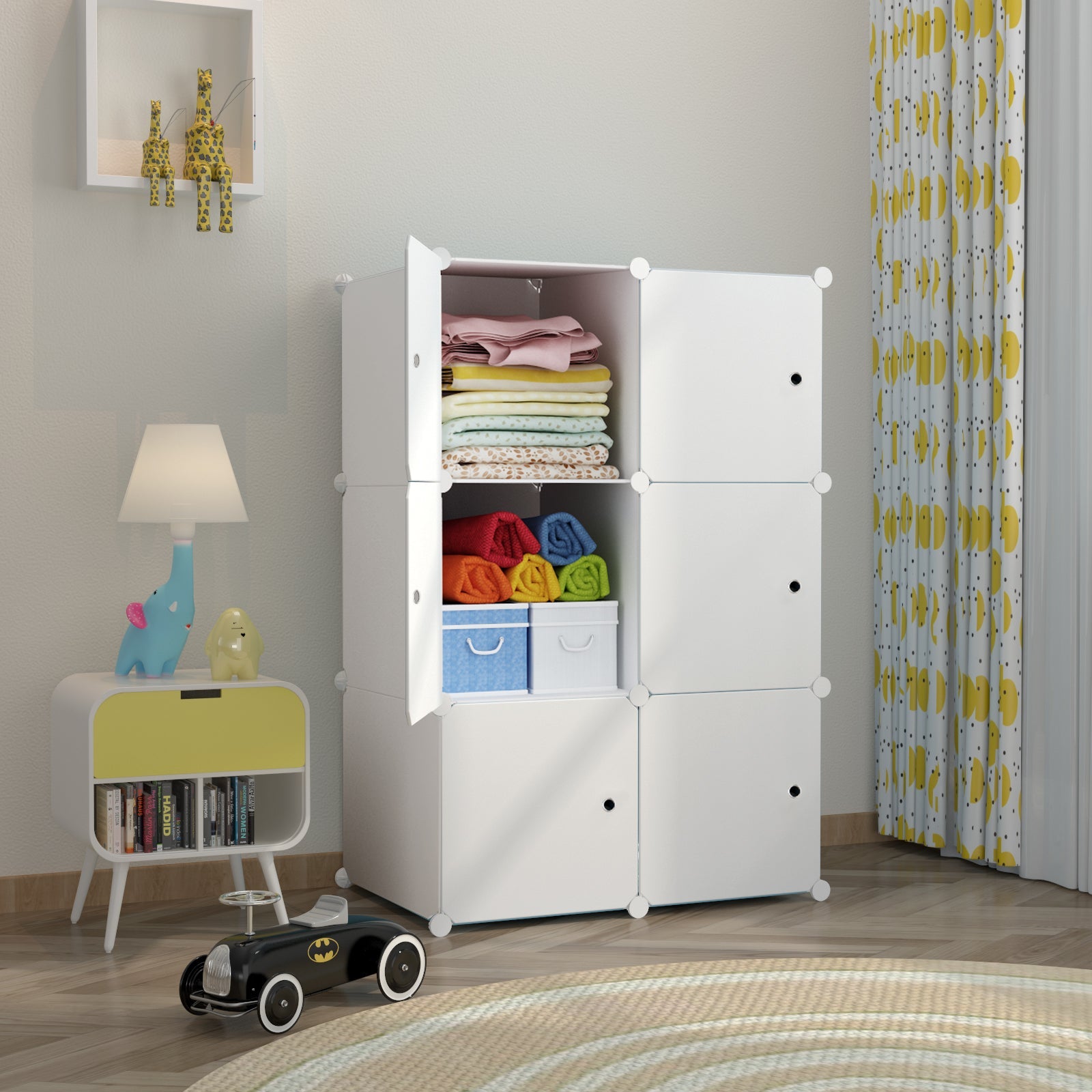 Dulap Modular  AT PERFORMANCE® cu 6 Rafturi , Alb